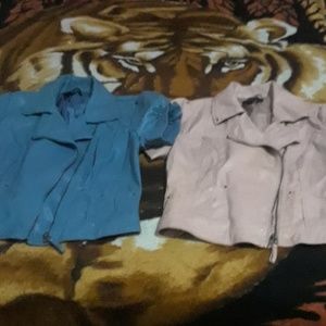 Faux leather jackets